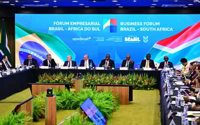 Fórum Brasil–África do Sul reforça cooperação econômica entre os dois países e destaca potencial do comércio bilateral