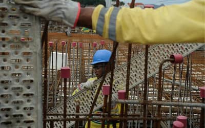 Construção perde ritmo em agosto, com queda de 2,6 pontos no índice
