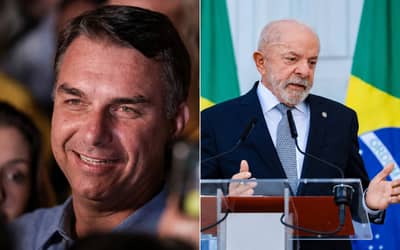 Pesquisa AtlasIntel/Bloomberg mostra Flávio Bolsonaro à frente de Lula no segundo turno (sexta-feira (9))